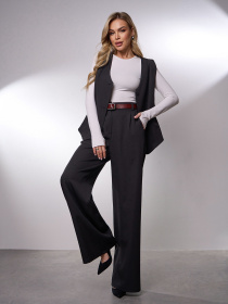 Деловой костюм ISSA Plus модель 15042_черный Фото