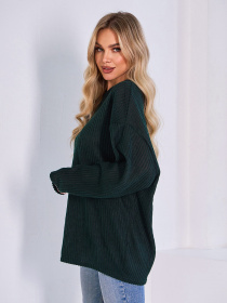 Джемпер ISSA Plus модель 15044_зеленый Фото