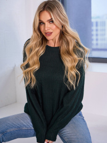 Джемпер ISSA Plus модель 15044_зеленый Фото