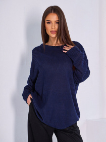 Джемпер ISSA Plus модель 15044_темно_синий Фото