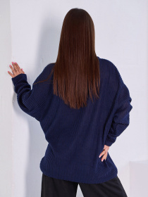 Джемпер ISSA Plus модель 15044_темно_синий Фото