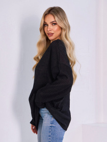 Джемпер ISSA Plus модель 15044_черный Фото