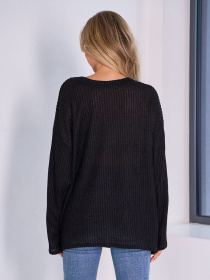 Джемпер ISSA Plus модель 15044_черный Фото