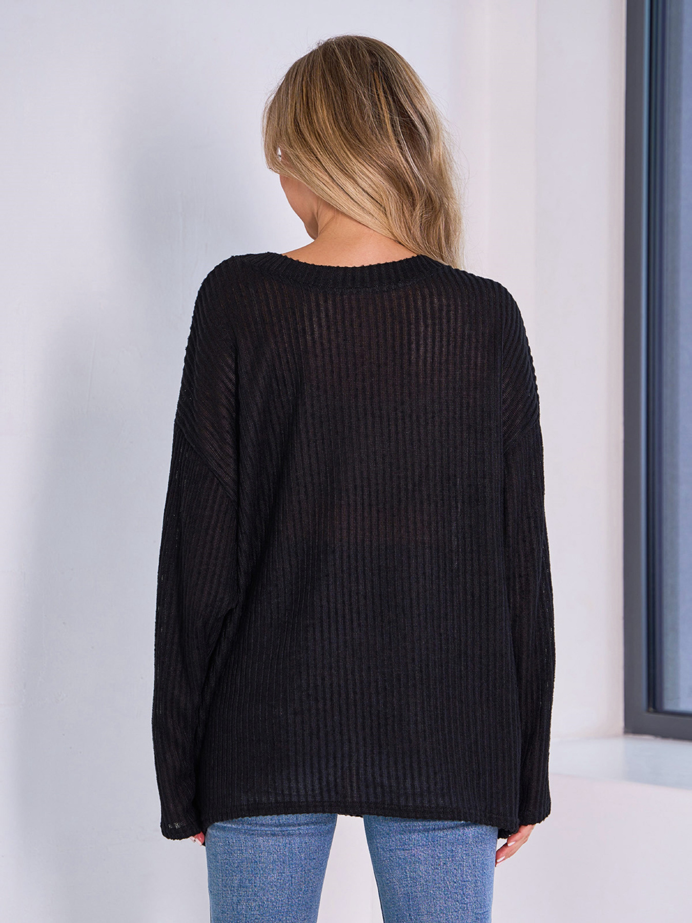 Джемпер ISSA Plus модель 15044_черный Фото