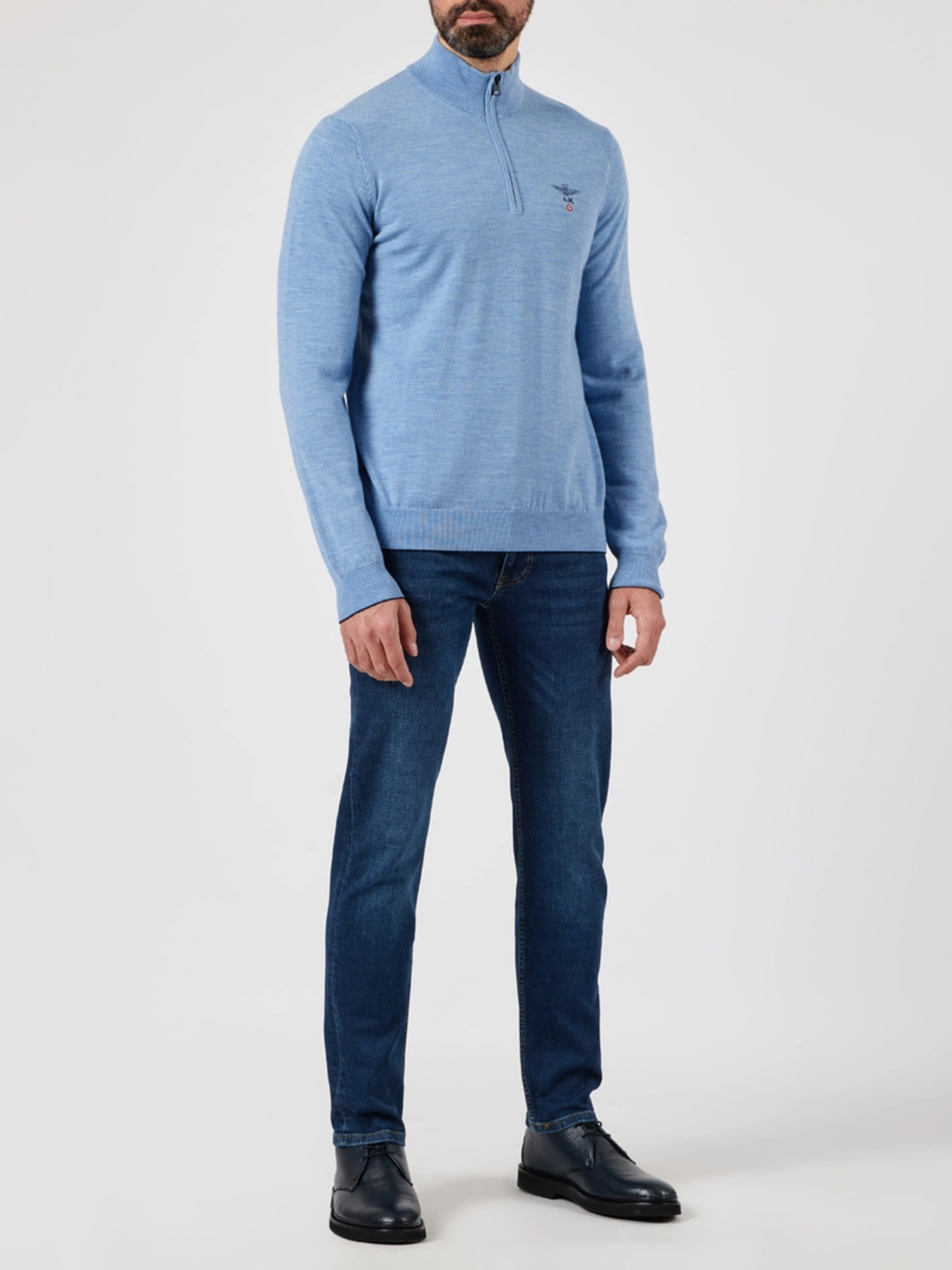 Джинсы Fred Mello модель FMNORMAN_MIDDLEBLUE- Джинсы Fred Mello модель FMNORMAN_MIDDLEBLUE- Фото