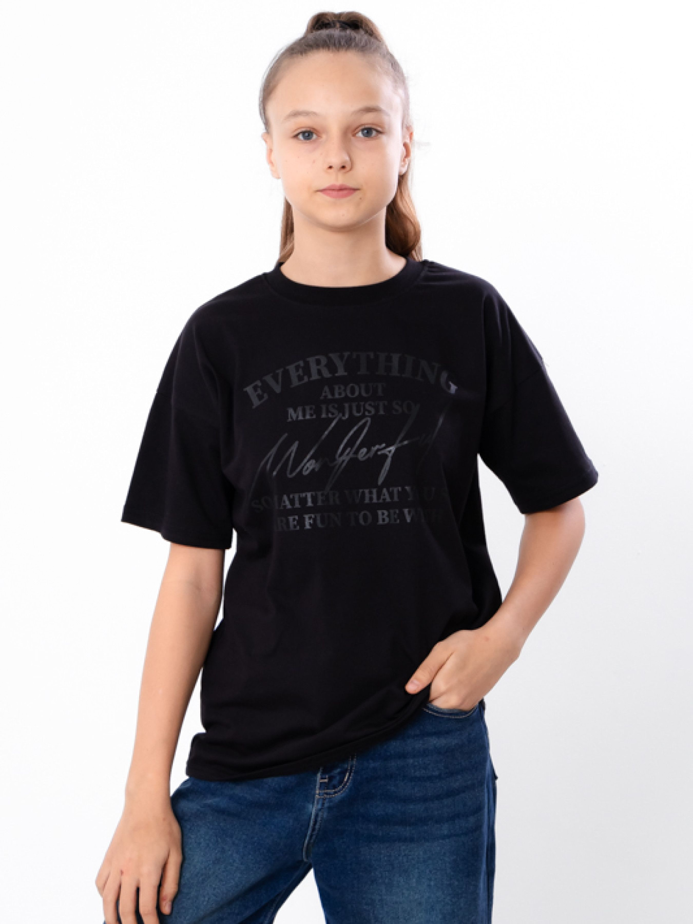 Футболка Носи своє модель 6414-001-33-2-chornij-wonderful Фото