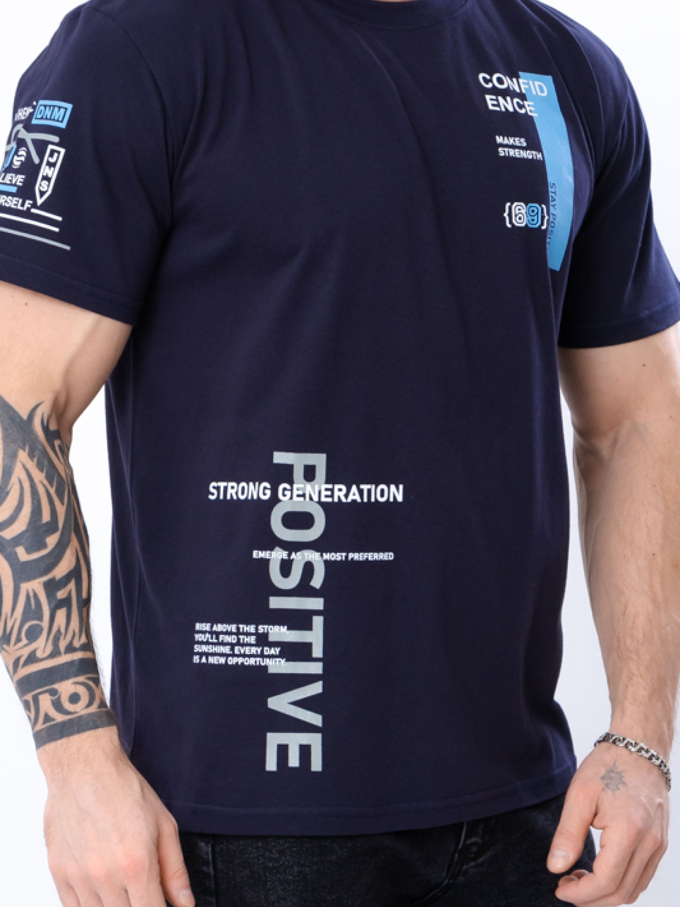 Футболка Носи своє модель 8012-001-33-3-chornilxno-sinj-positive Фото