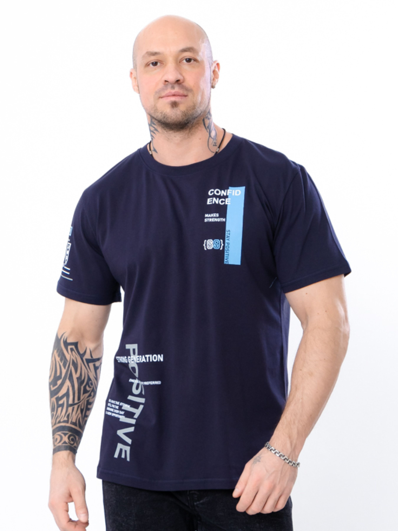 Футболка Носи своє модель 8012-001-33-3-chornilxno-sinj-positive Фото