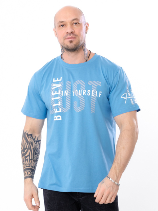 Футболка Носи своє модель 8012-001-33-4-goluba-blakitx-just Фото