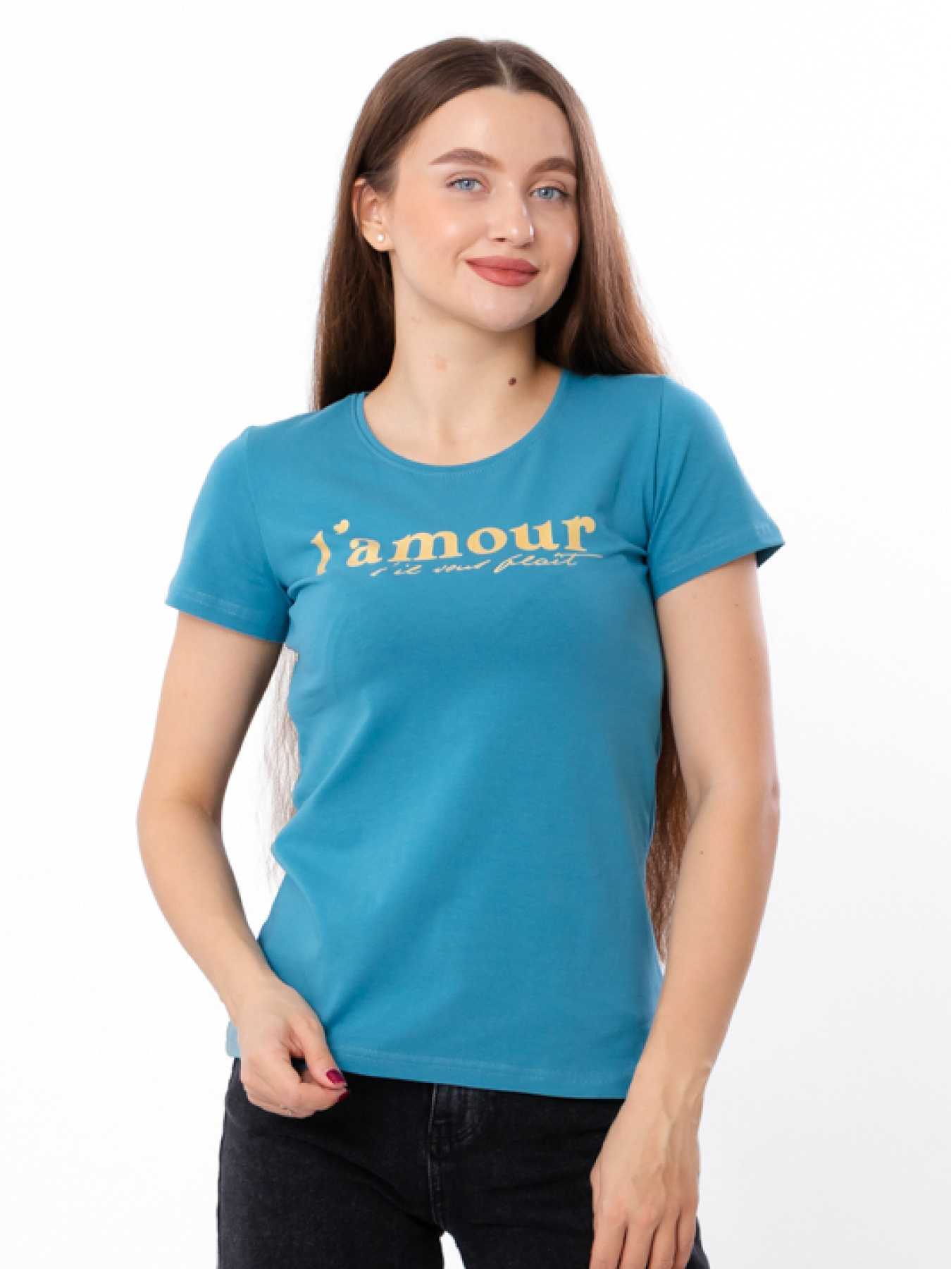 Футболка Носи своє модель 8188-036-33-lazurnij-srij-l-amour Фото