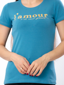 Футболка Носи своє модель 8188-036-33-lazurnij-srij-l-amour Фото