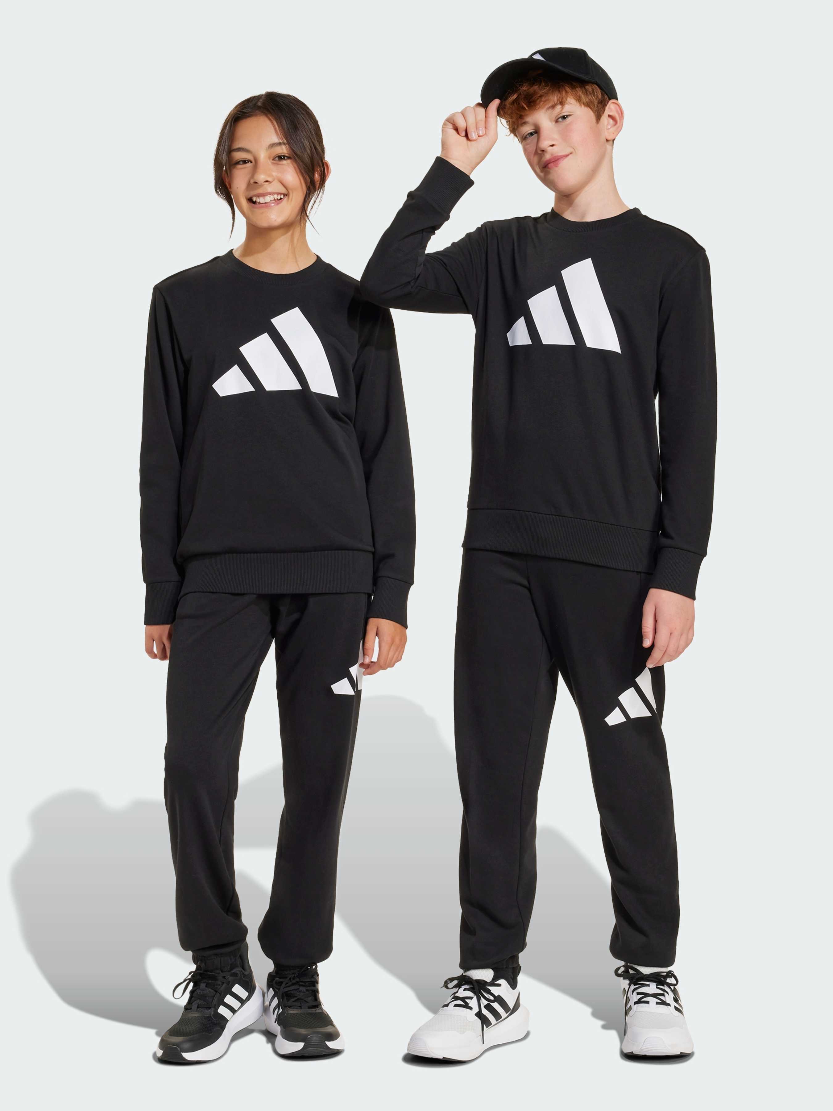 Бавовняний Дитячий Спортивний костюм adidas  (JD2102) колір чорний