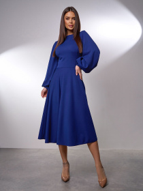 Платье миди ISSA Plus модель 14414_синий Фото
