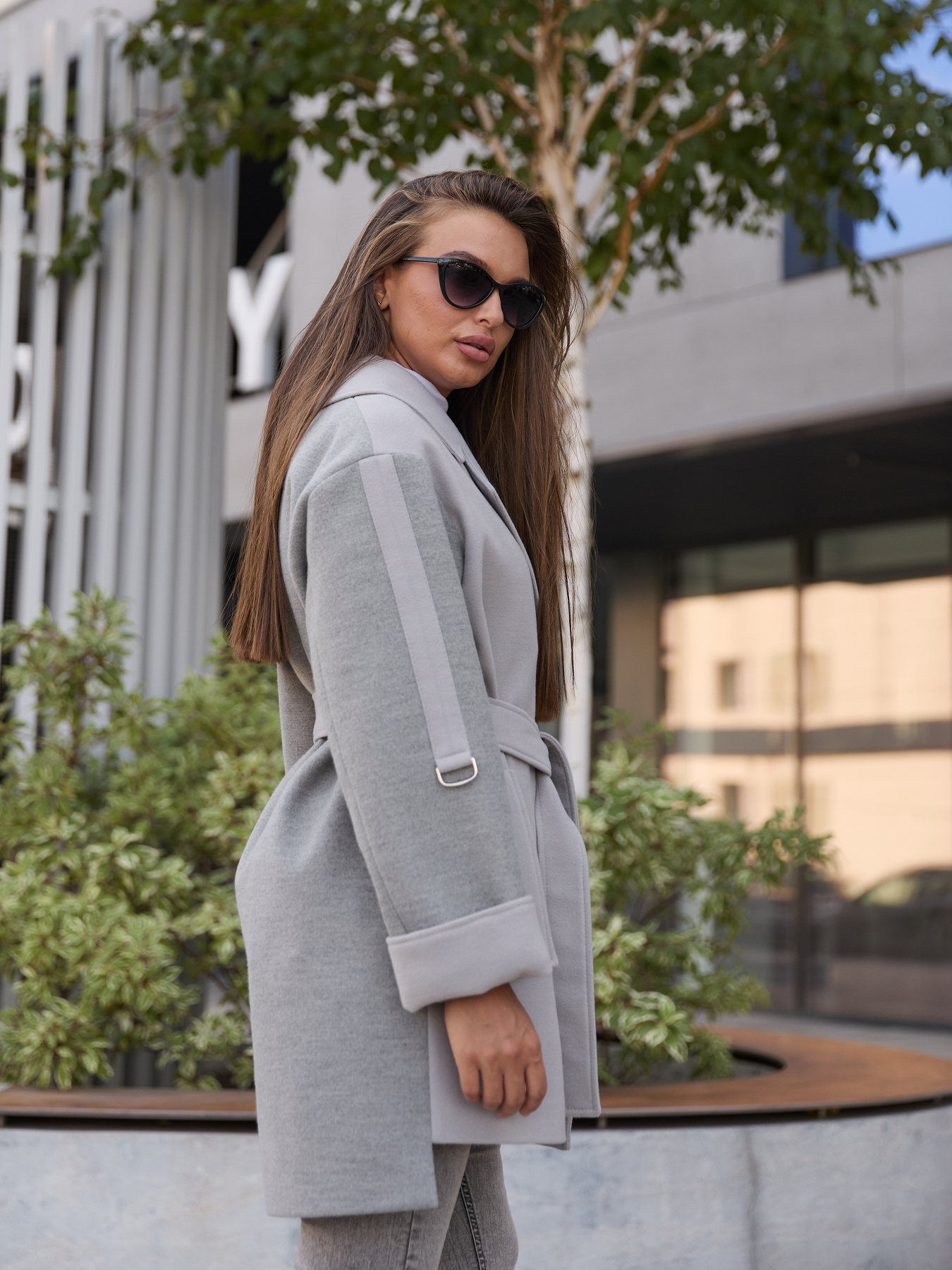 Пальто MilaNova модель Пальто ПВ-364 серый Фото