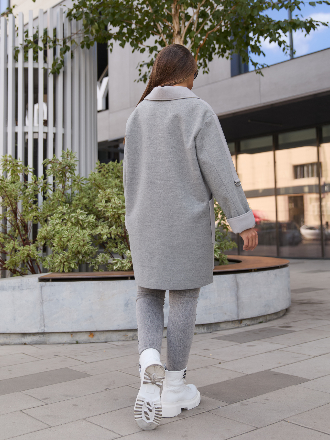 Пальто MilaNova модель Пальто ПВ-364 серый Фото