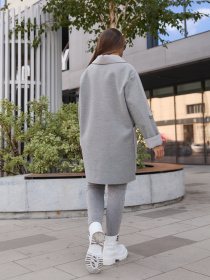 Пальто MilaNova модель Пальто ПВ-364 серый Фото