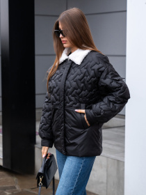 Куртки MilaNova модель Куртка К-309 черный Фото