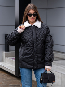 Куртки и дубленки MilaNova модель Куртка К-309 черный Фото