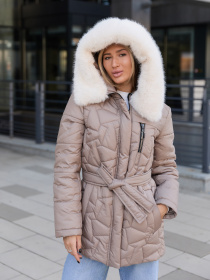 Зимняя куртка MilaNova модель Куртка К-345 капучино Фото