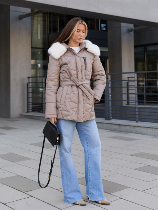 Зимняя куртка MilaNova модель Куртка К-345 капучино Фото