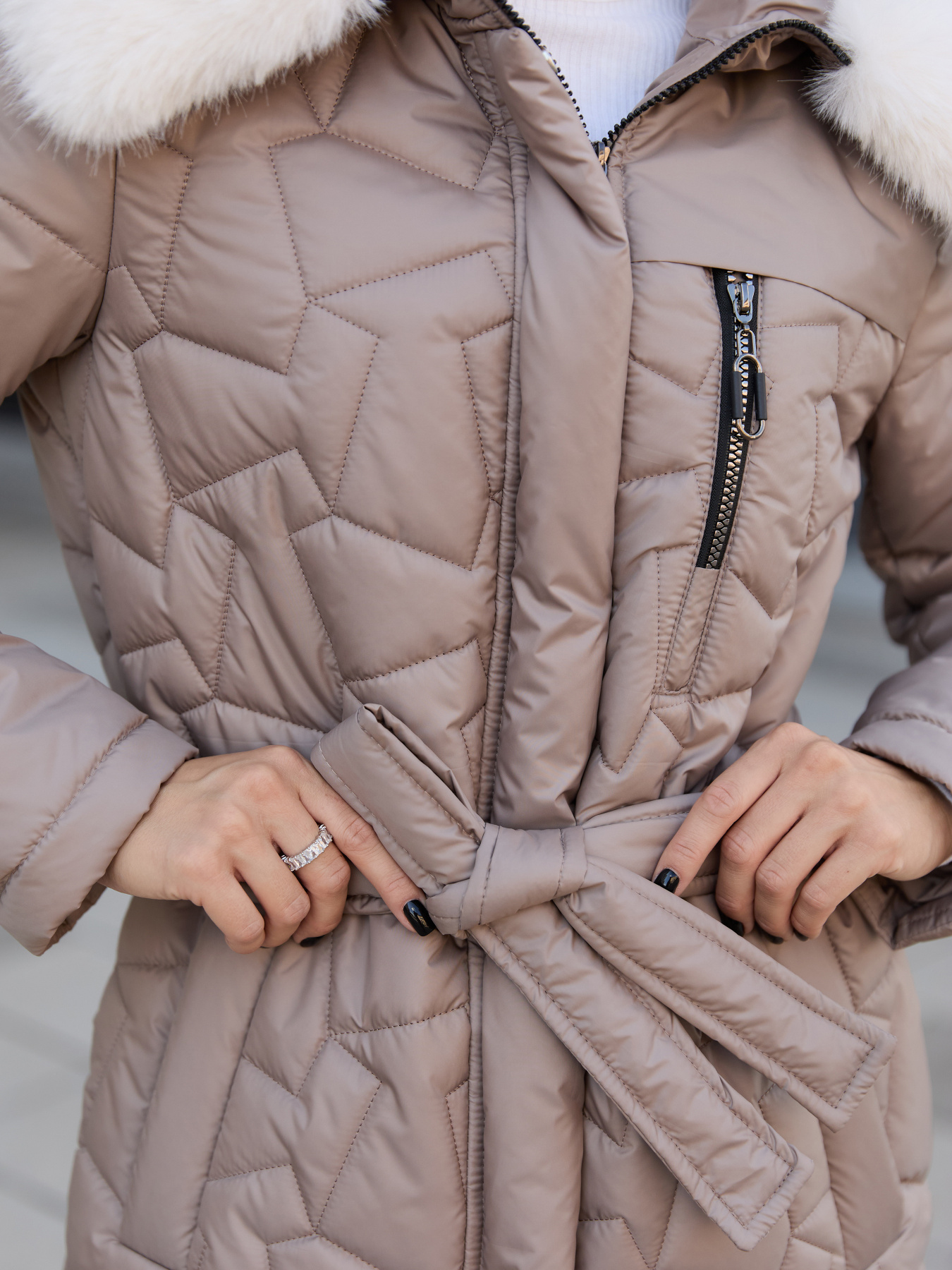 Зимова куртка MilaNova модель Куртка К-345 капучино Фото