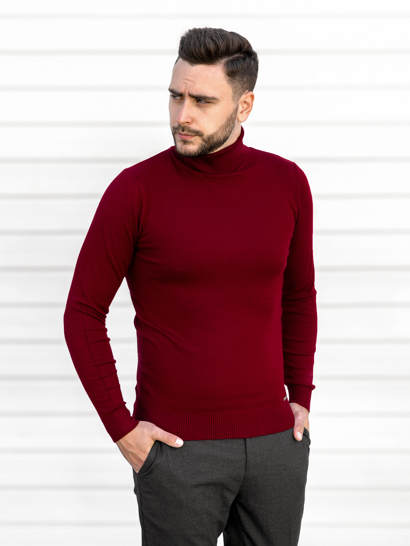 Водолазка Sun's House модель RG-39-golf-bordovij Фото