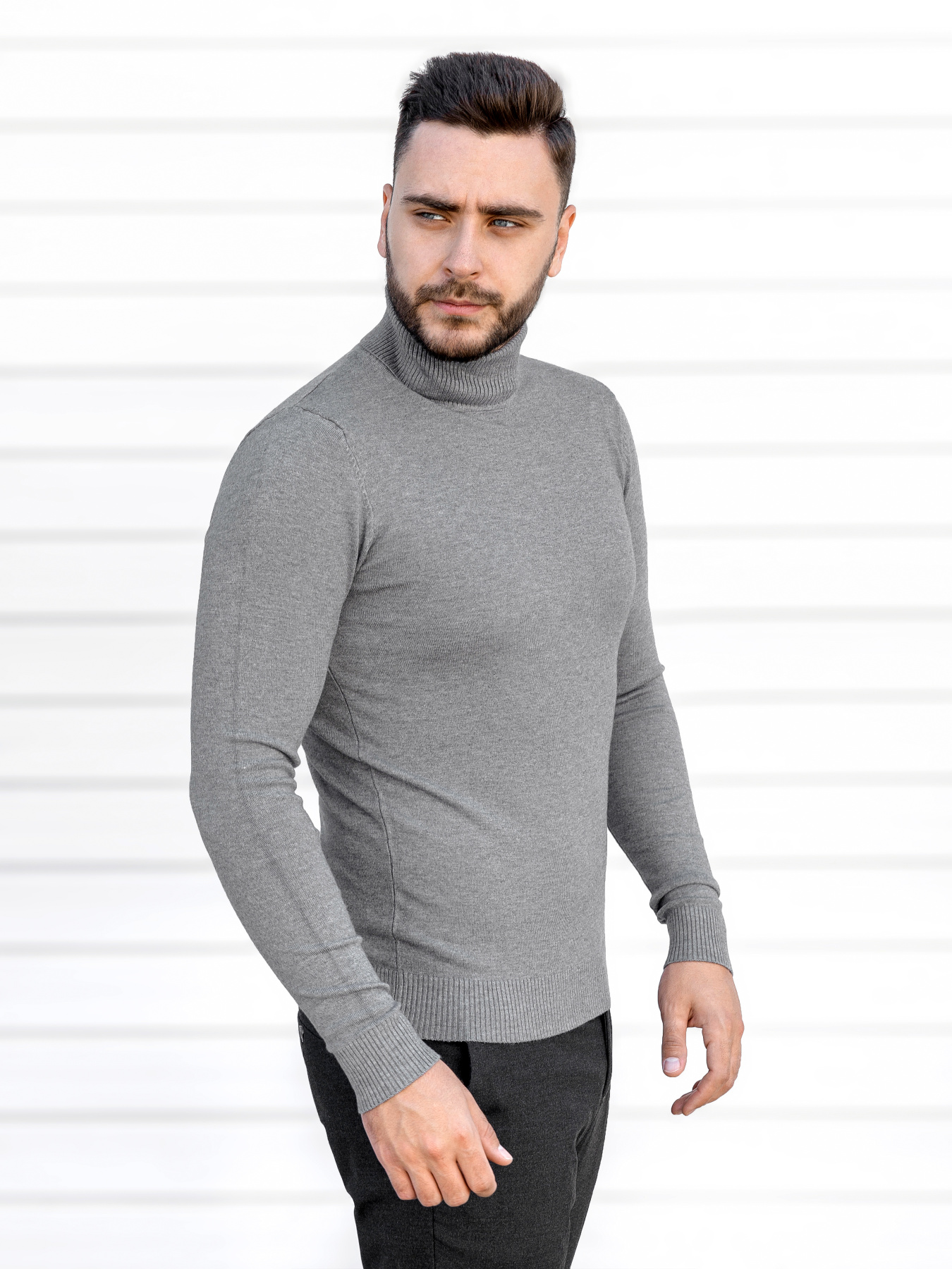 Водолазка Sun's House модель RG-42-golf-sirij Фото