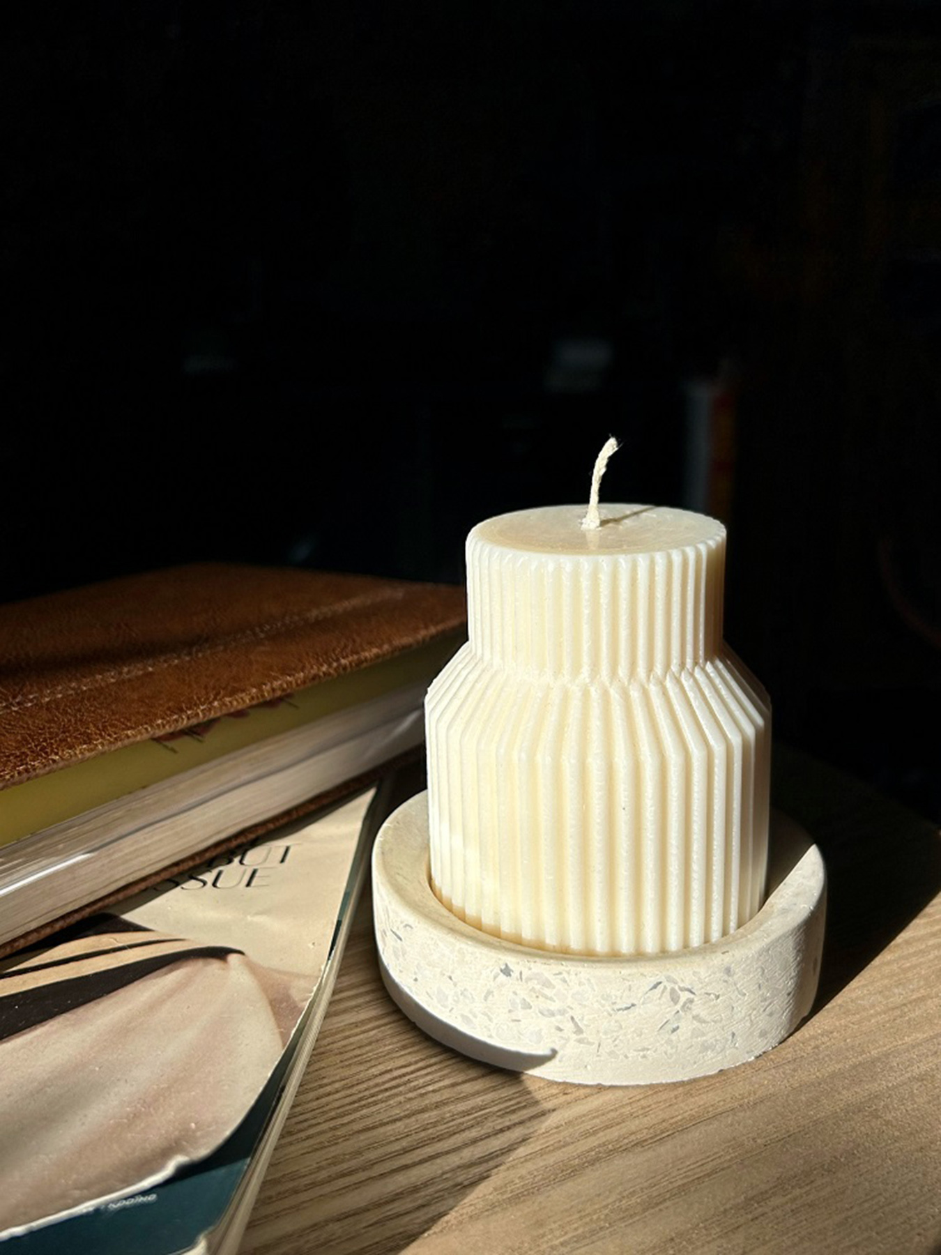 Свеча фигурная "Трапеция" из натурального оливкового воска Candle Design модель 110.1016 Фото