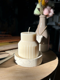 Свеча фигурная "Трапеция" из натурального оливкового воска Candle Design модель 110.1016 Фото