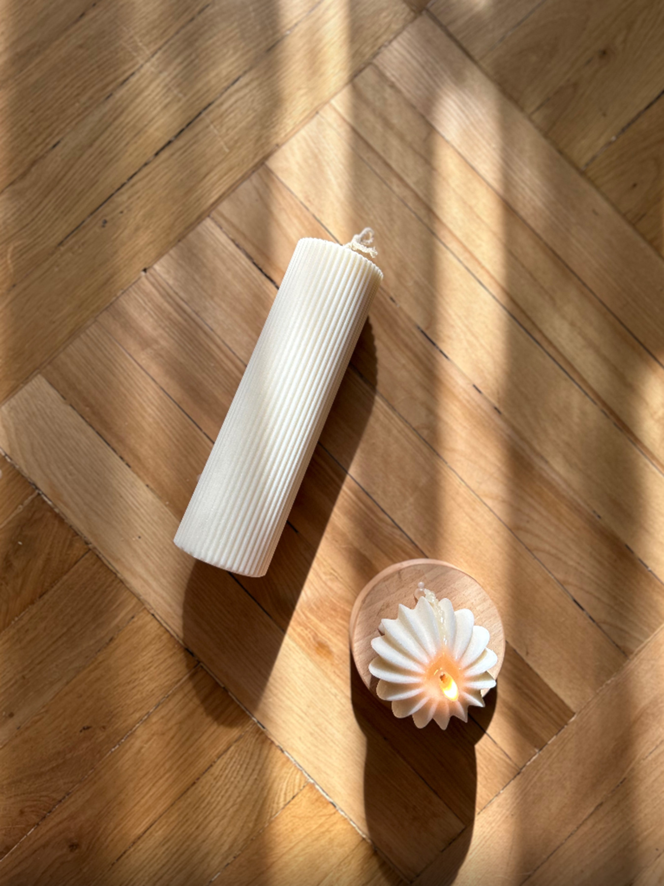 Свеча фигурная "Цилиндр" из натурального оливкового воска Candle Design модель 110.1014/1015 Фото