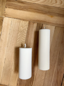 Свічка фігурна "Циліндр" з натурального оливкового воску Candle Design модель 110.1014/1015 Свічка фігурна "Циліндр" з натурального оливкового воску Candle Design модель 110.1014/1015 Фото