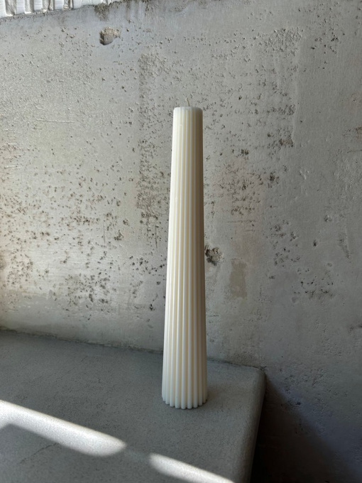 Свічка фігурна "Конус" з натурального оливкового воску Candle Design модель 110.1018 Фото