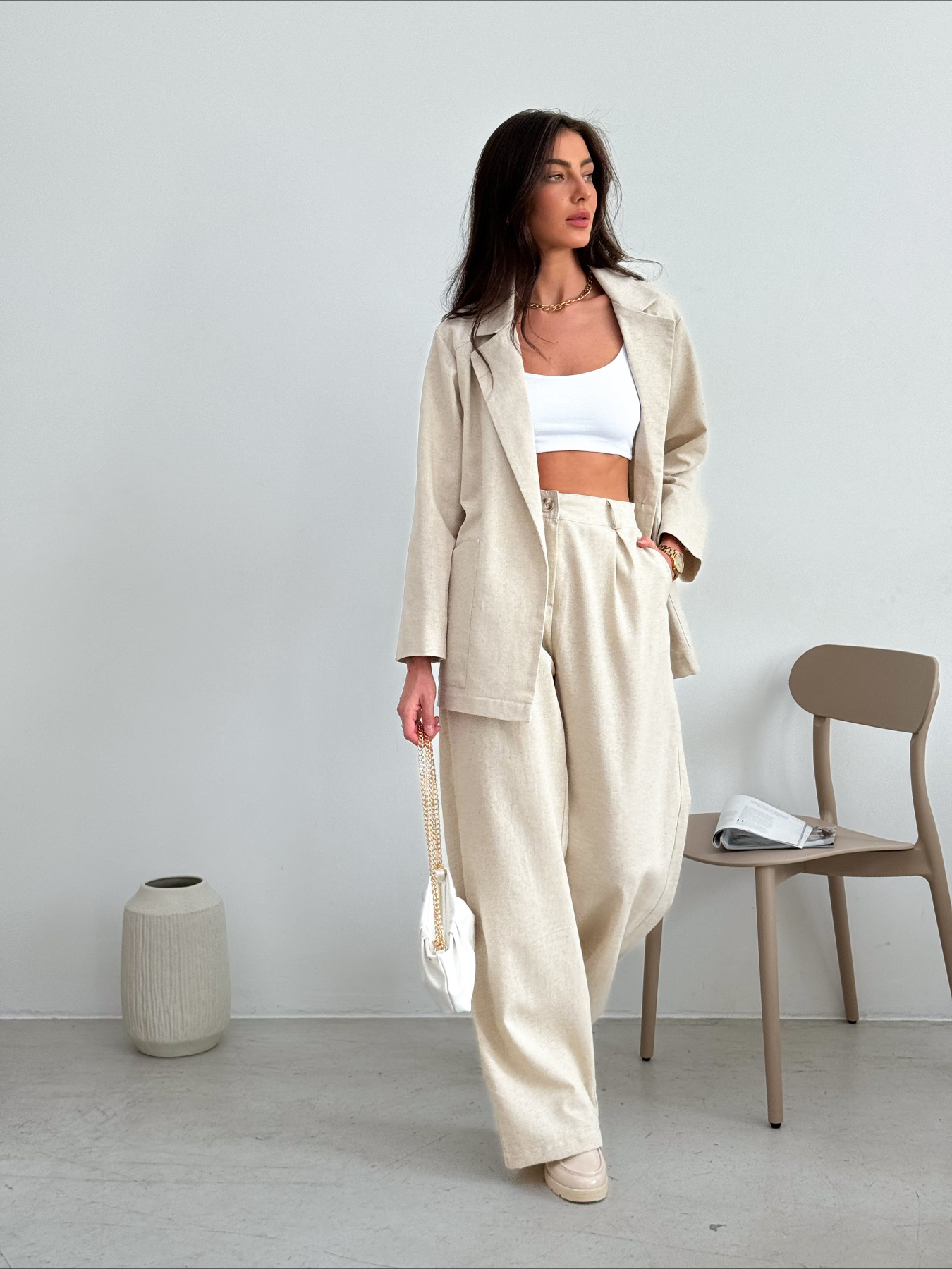 Штани палаццо ART KNIT модель 37432 Фото