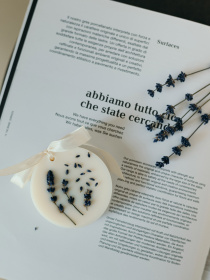 Ароматическое саше круг "Лаванда", аромат - сушеные цветы (Лаванда), из натурального соевого воска Candle Design модель 160.2014 Фото