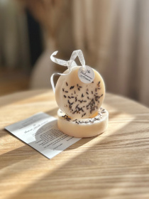 Ароматическое саше круг "Лаванда", аромат - сушеные цветы (Лаванда), из натурального соевого воска Candle Design модель 160.2014 Фото