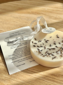 Ароматическое саше круг "Лаванда", аромат - сушеные цветы (Лаванда), из натурального соевого воска Candle Design модель 160.2014 Фото