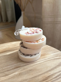 Ароматическое саше круг "Пион", аромат - сухоцветы (Пион), из натурального соевого воска Candle Design модель 160.2023 Фото