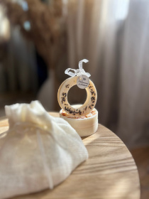 Аромасаше "Лавандовое кольцо", аромат - сушеные цветы (Лаванда), из натурального соевого воска Candle Design модель 160.2015 Фото