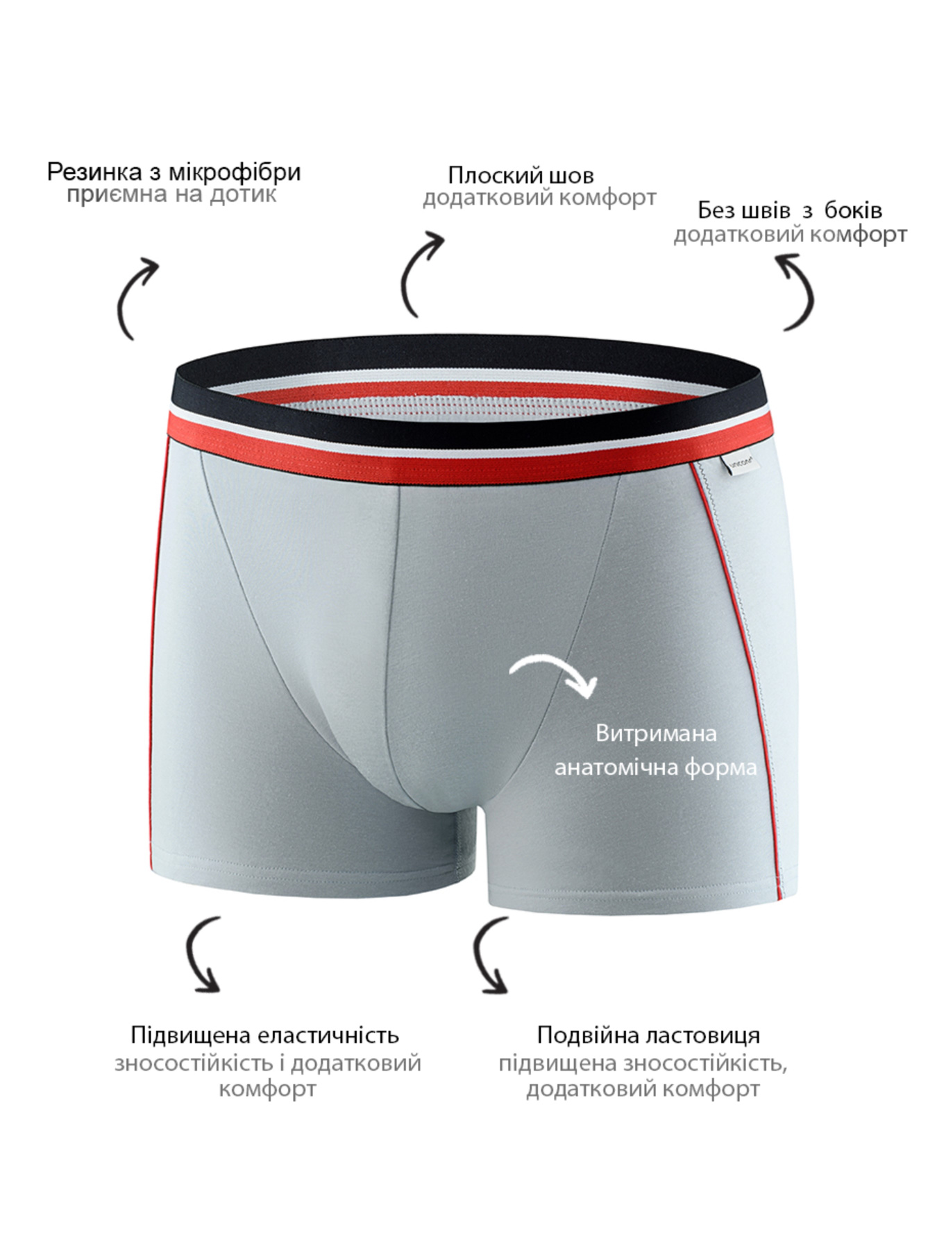 Труси Uniconf модель BB107RG Фото