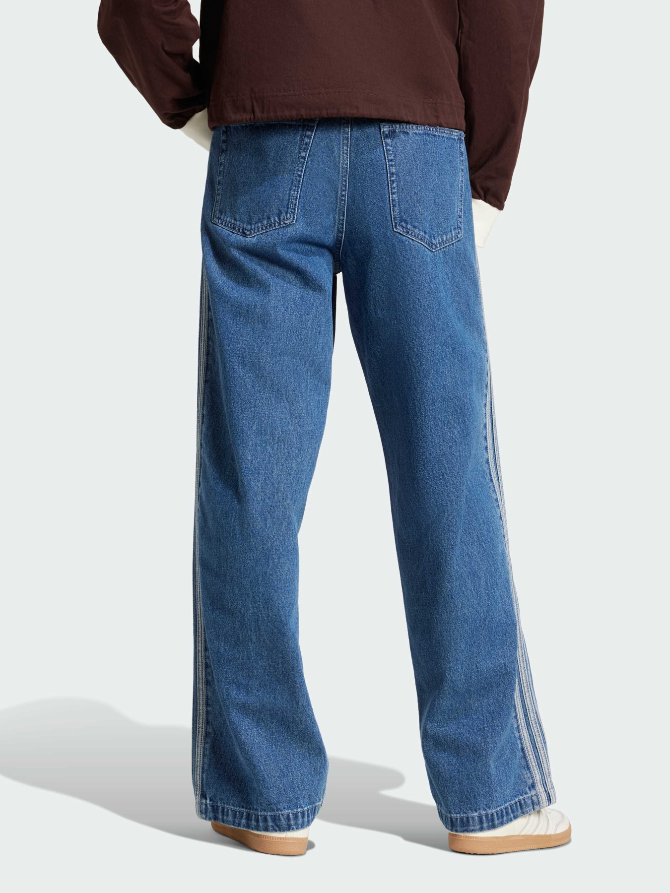 Широкие джинсы Adidas Adicolor модель JC6234 Фото