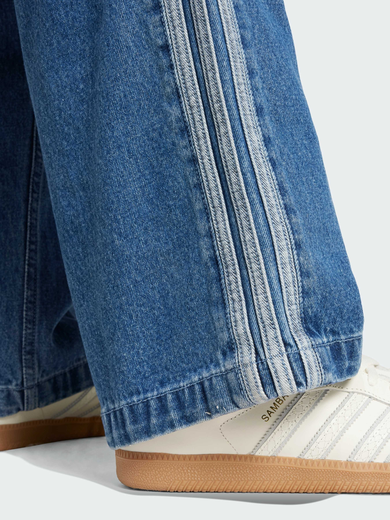 Широкие джинсы Adidas Adicolor модель JC6234 Фото