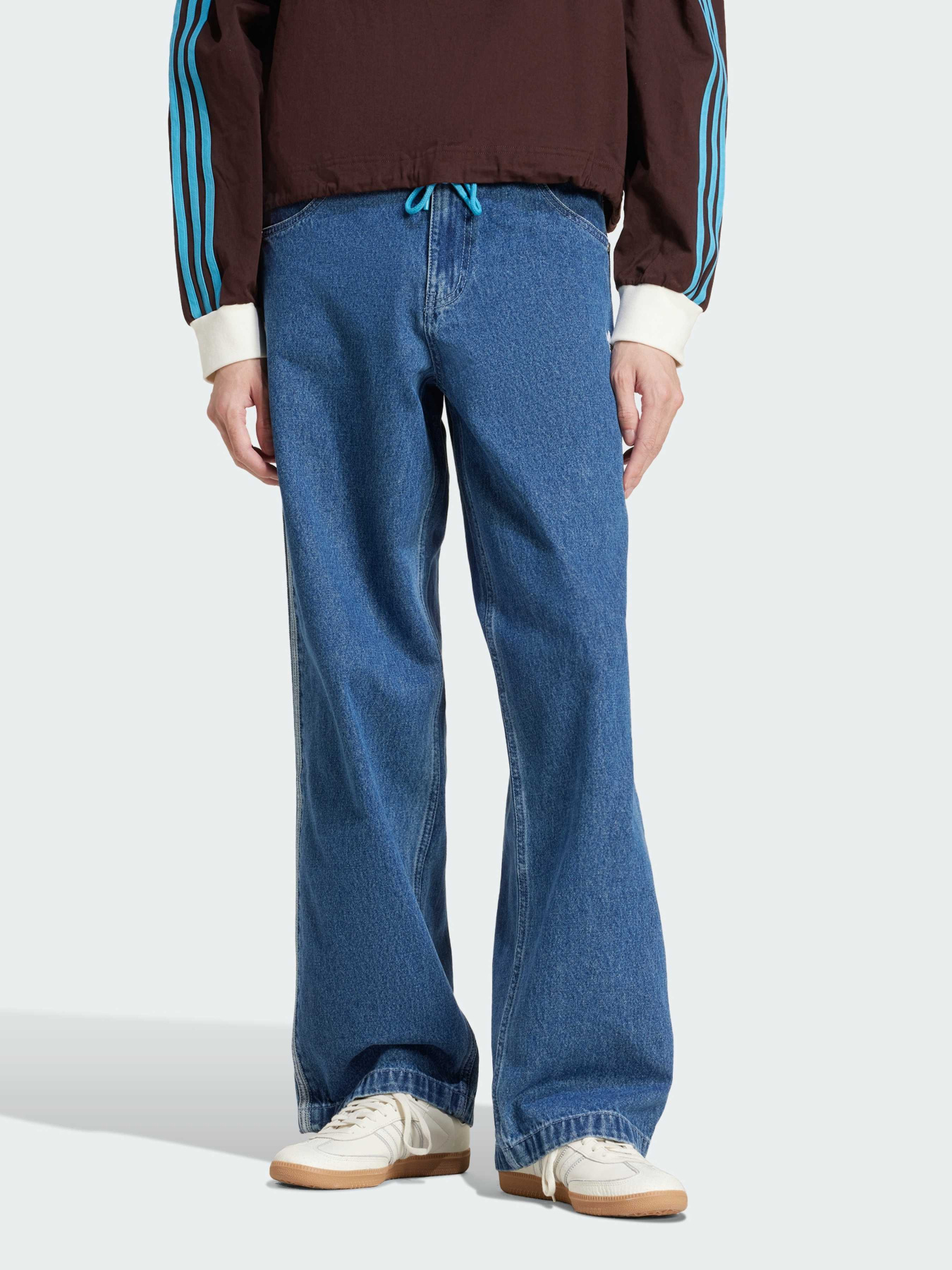 Широкі джинси Adidas Adicolor модель JC6234 Широкі джинси Adidas Adicolor модель JC6234 Фото