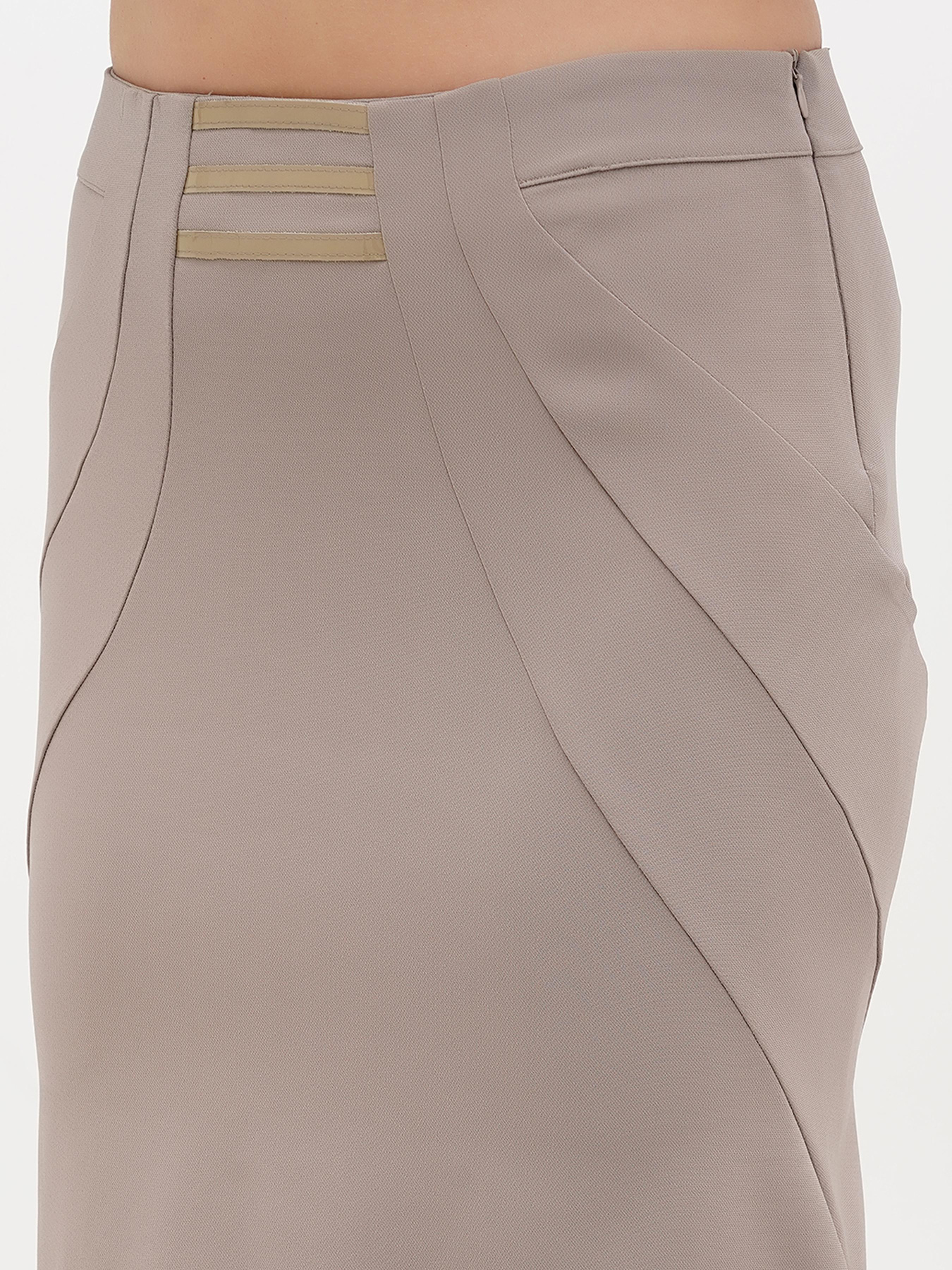 Юбка мини Sassofono модель A271-SF-2427_мокко Фото