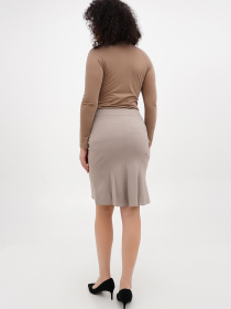 Юбка мини Sassofono модель A271-SF-2427_мокко Фото