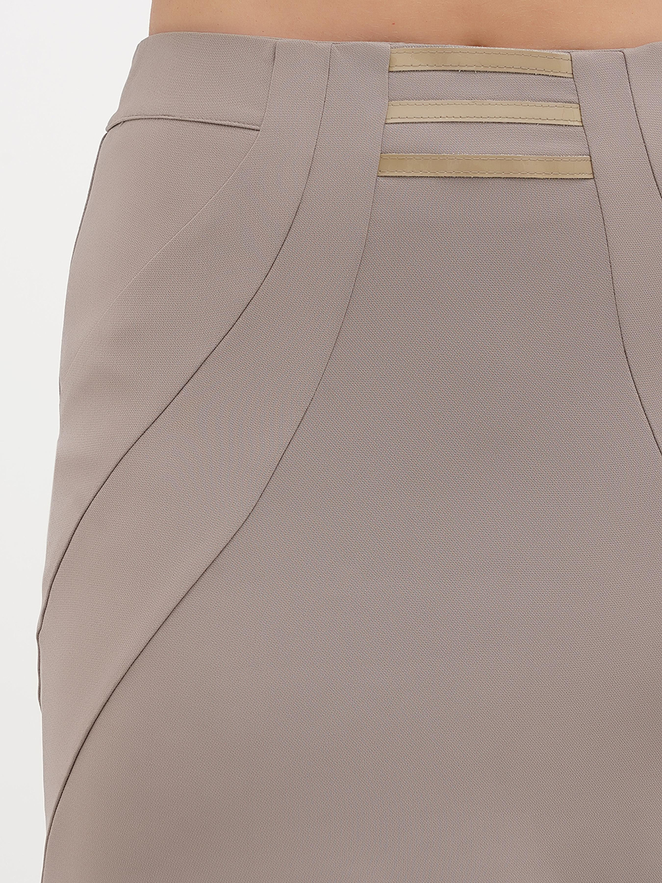 Спідниця міні Sassofono модель A271-SF-2427_мокко Фото