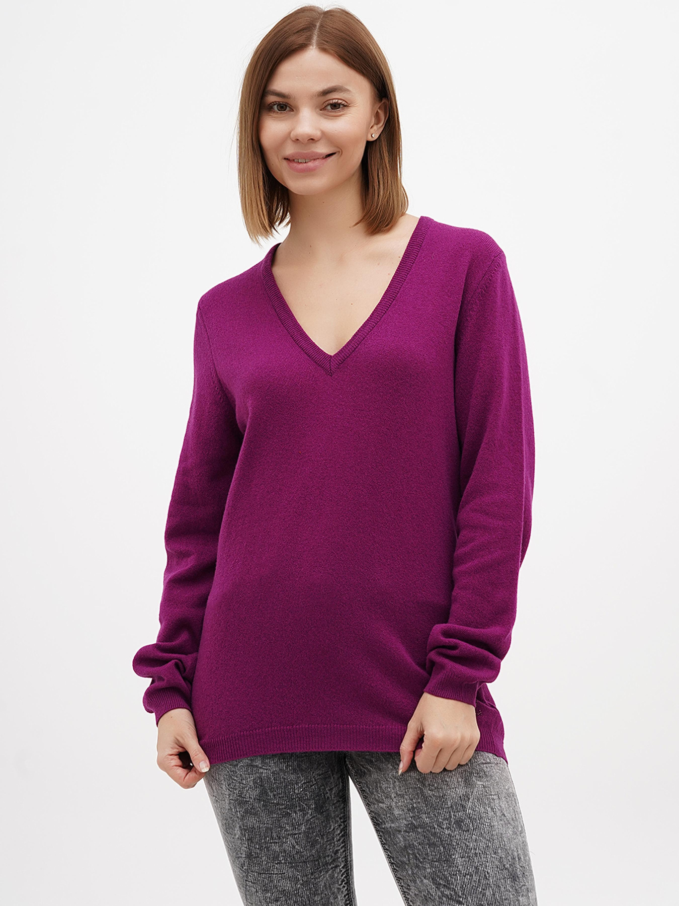 Джемпер Sassofono модель A271-SF-1259_фиолетовый Фото