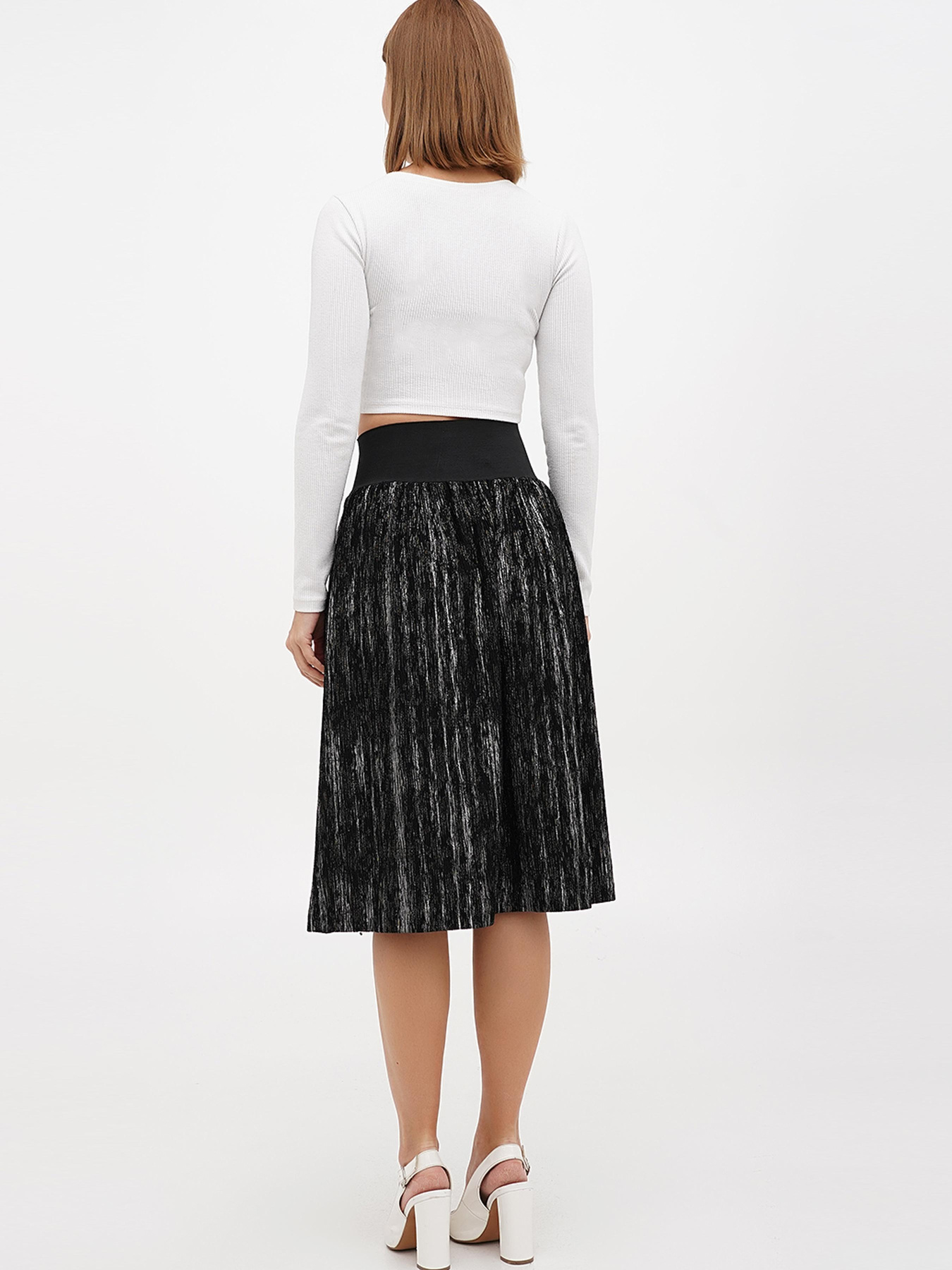 Спідниця міді Sassofono модель A271-SC-3468 Фото