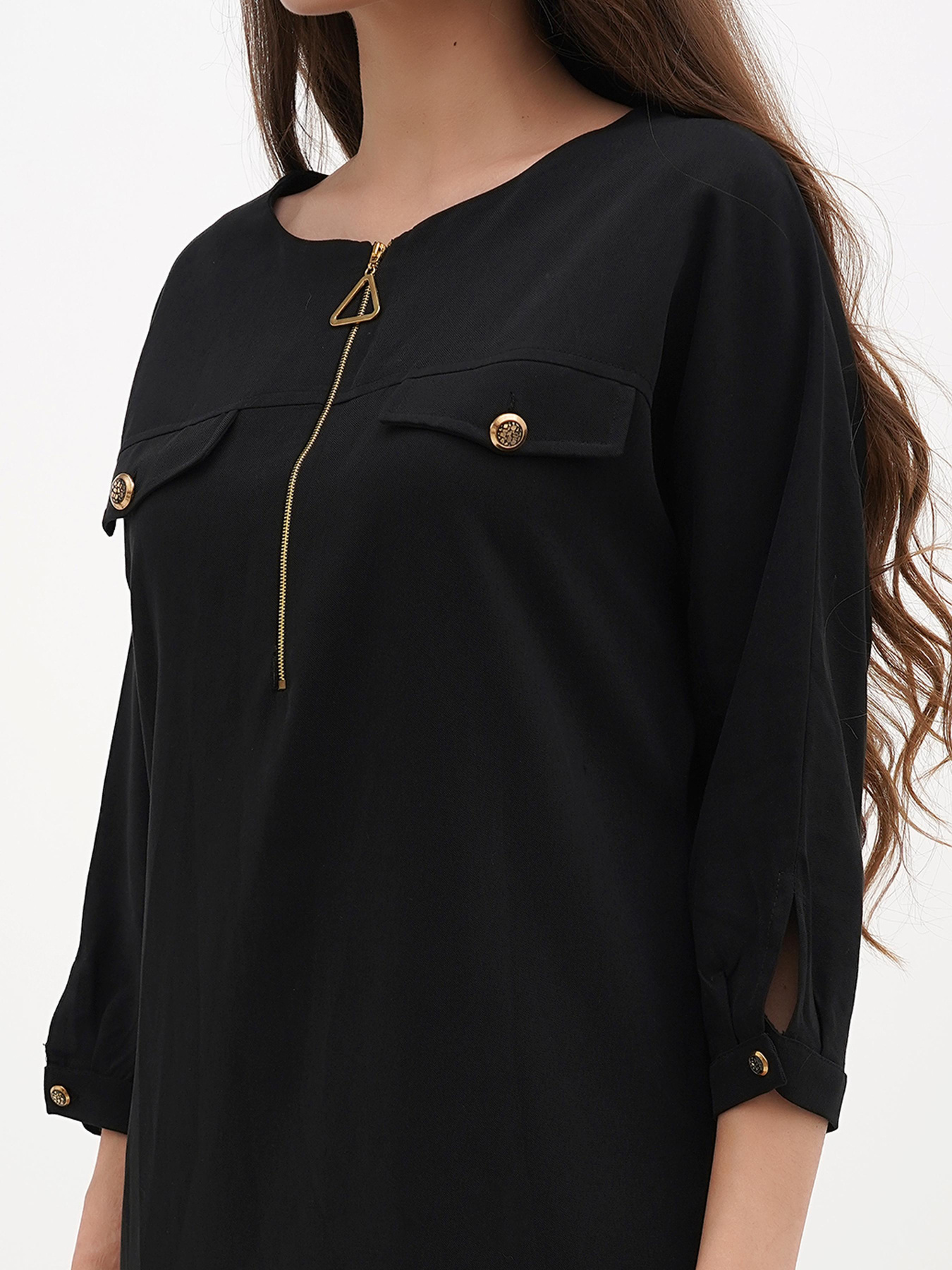 Сукня міні Sassofono модель A271-SC-3505_черный Фото