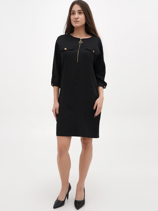 Платье мини Sassofono модель A271-SC-3505_черный Фото