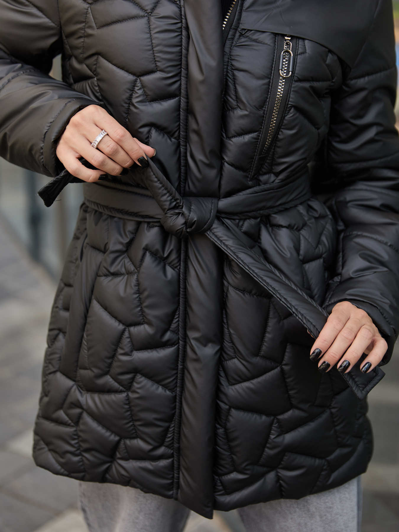 Куртки и дубленки MilaNova модель Куртка К-345 черный Фото